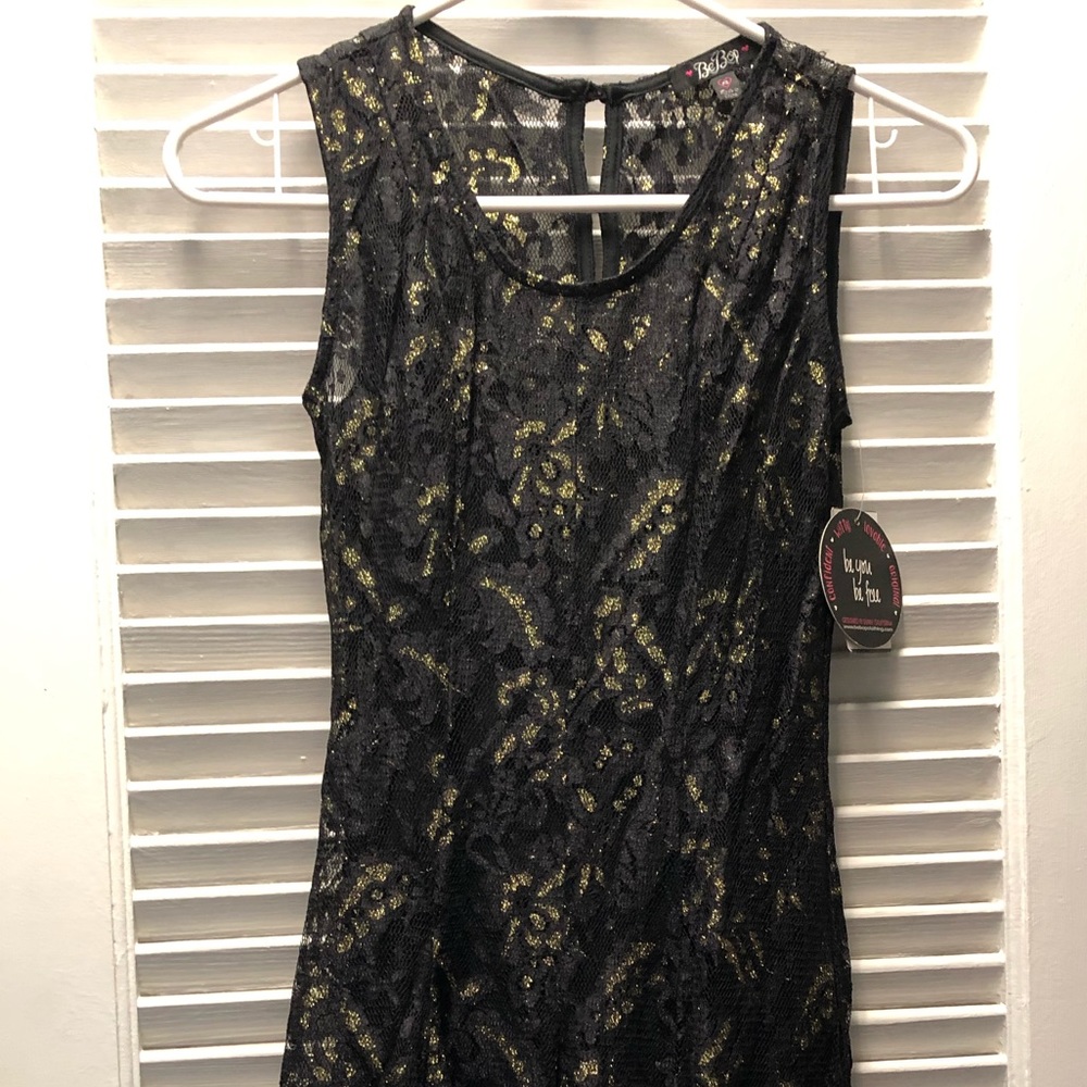 Black and Gold Party Dress